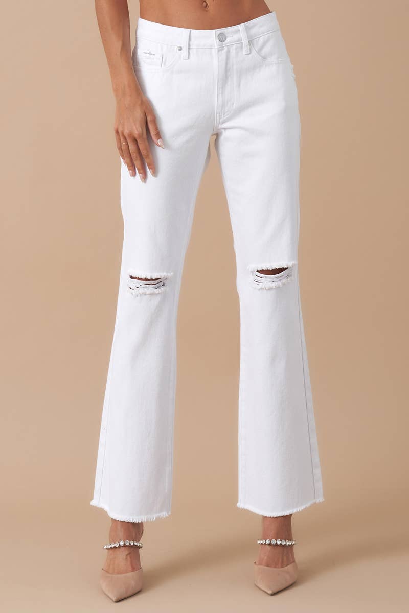 Relaxed White Denim