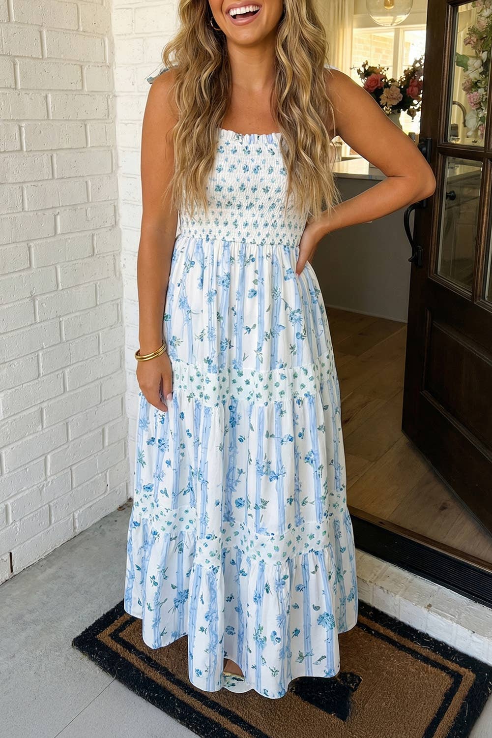 Floral Smocked Dress