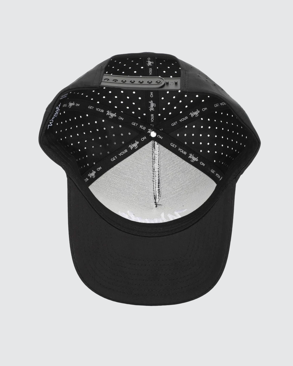 Waggle Brand Hat - Black: Black