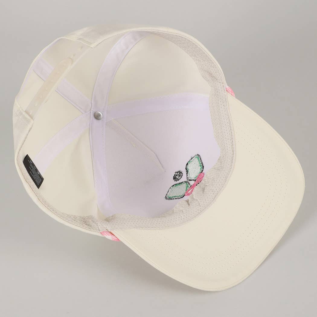PICKLEBALL ROBBON EMBROIDERY TRUCKER HAT