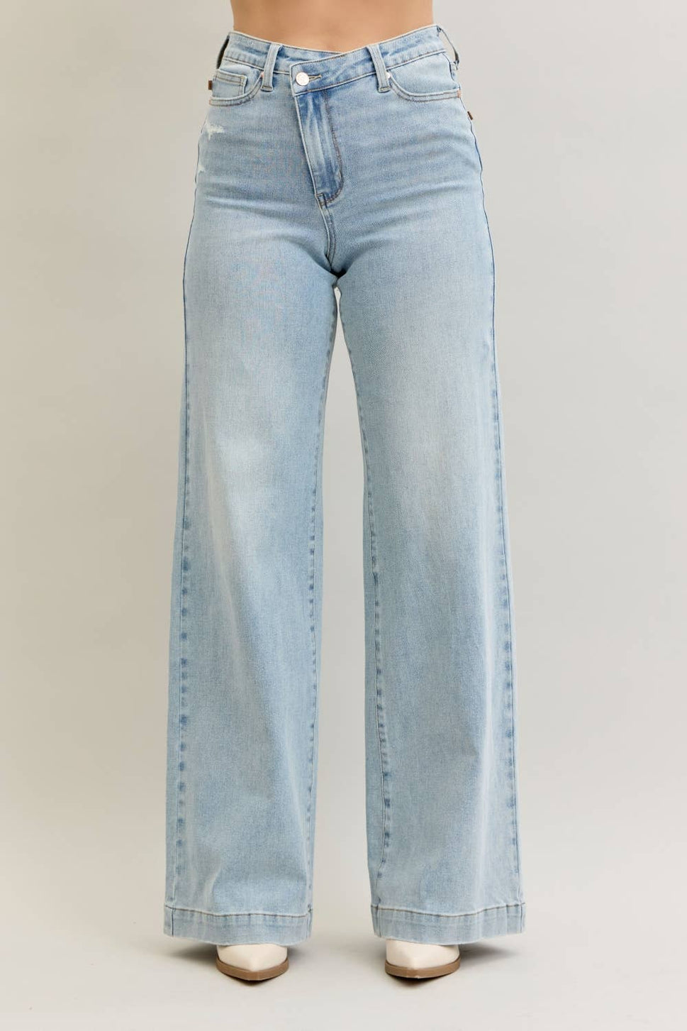 Wide Criss Cross Denim