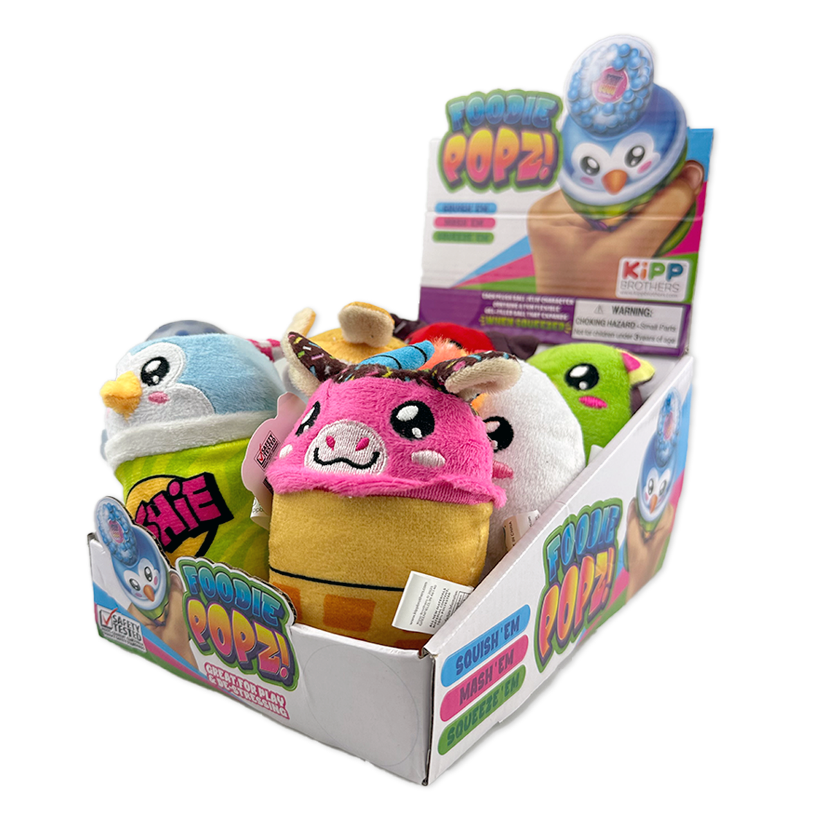 So Much Fun! Foodie Squishy Plush Toy Assortment - 6/Display: Wholesale Price