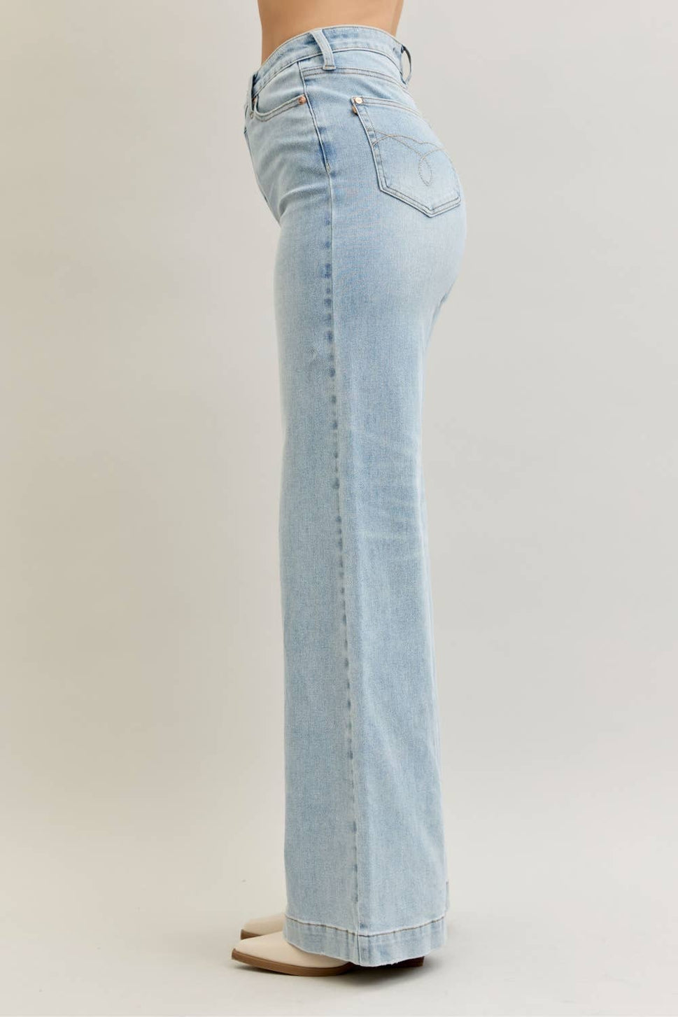 Wide Criss Cross Denim