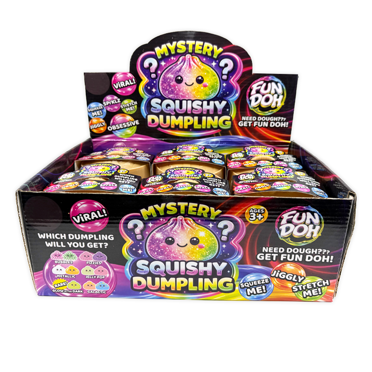 Fun Doh Mystery Slow Rise Dumpling Squishy Toy – Mystery Steamer Bun Collectibles VIRAL