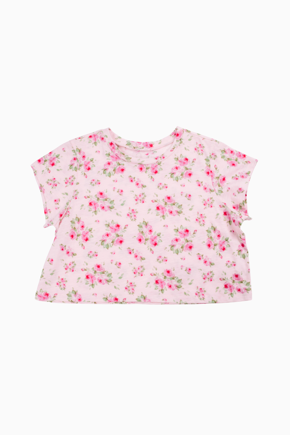 The Ellie Tween Athletic Skort & Slouch Tee Pink Floral Set