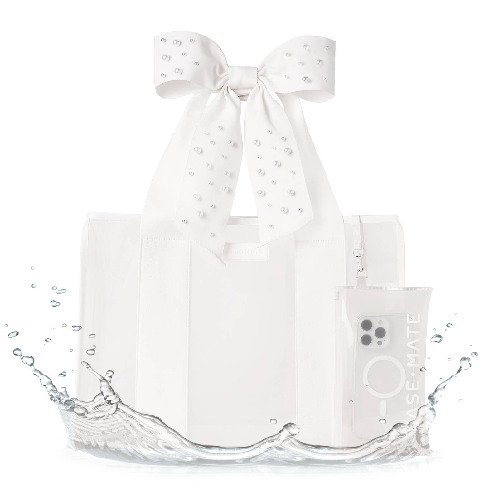 Special Edition Bow Ivory Pearl Beach Tote
