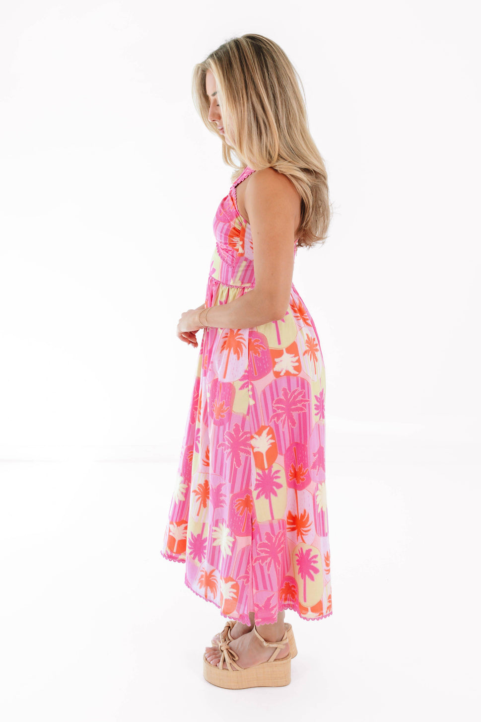 *The Cara Ric Rac Cross Midi Dress