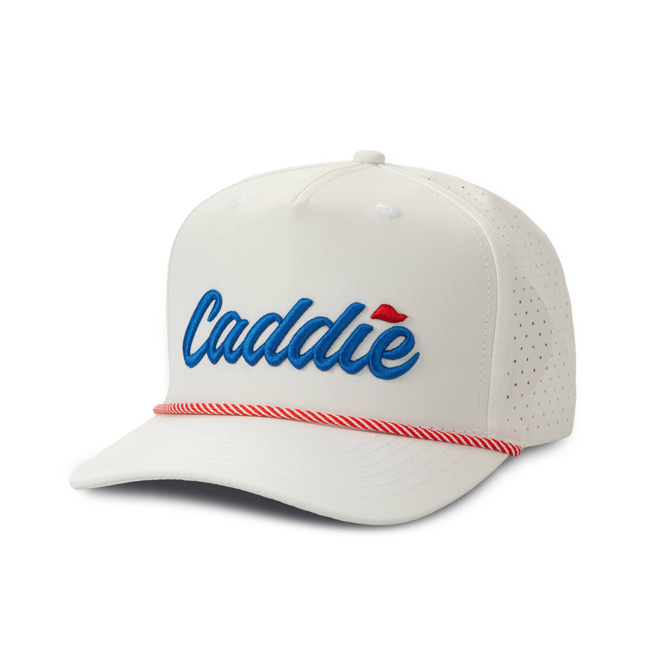 Caddie Rope Hat (HC-1): White/Dark Green