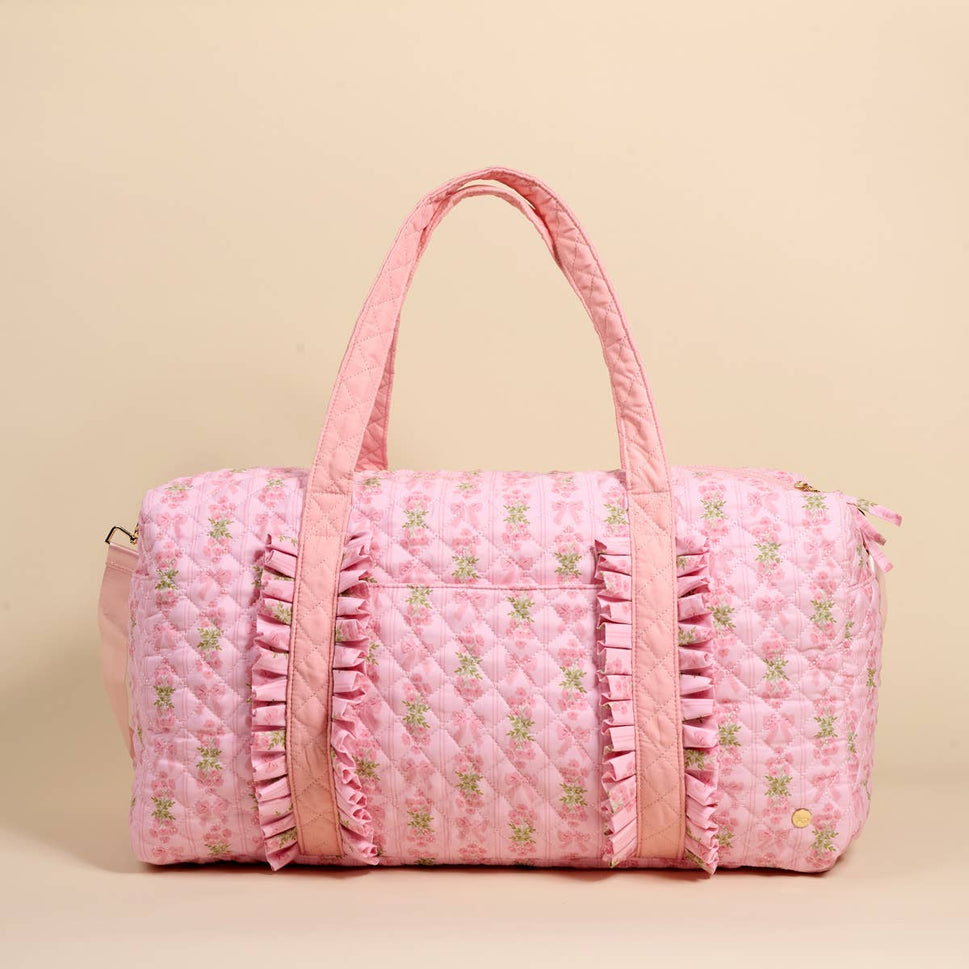 On-the-Go Quilted Weekender BagโOh So Fancy Pink