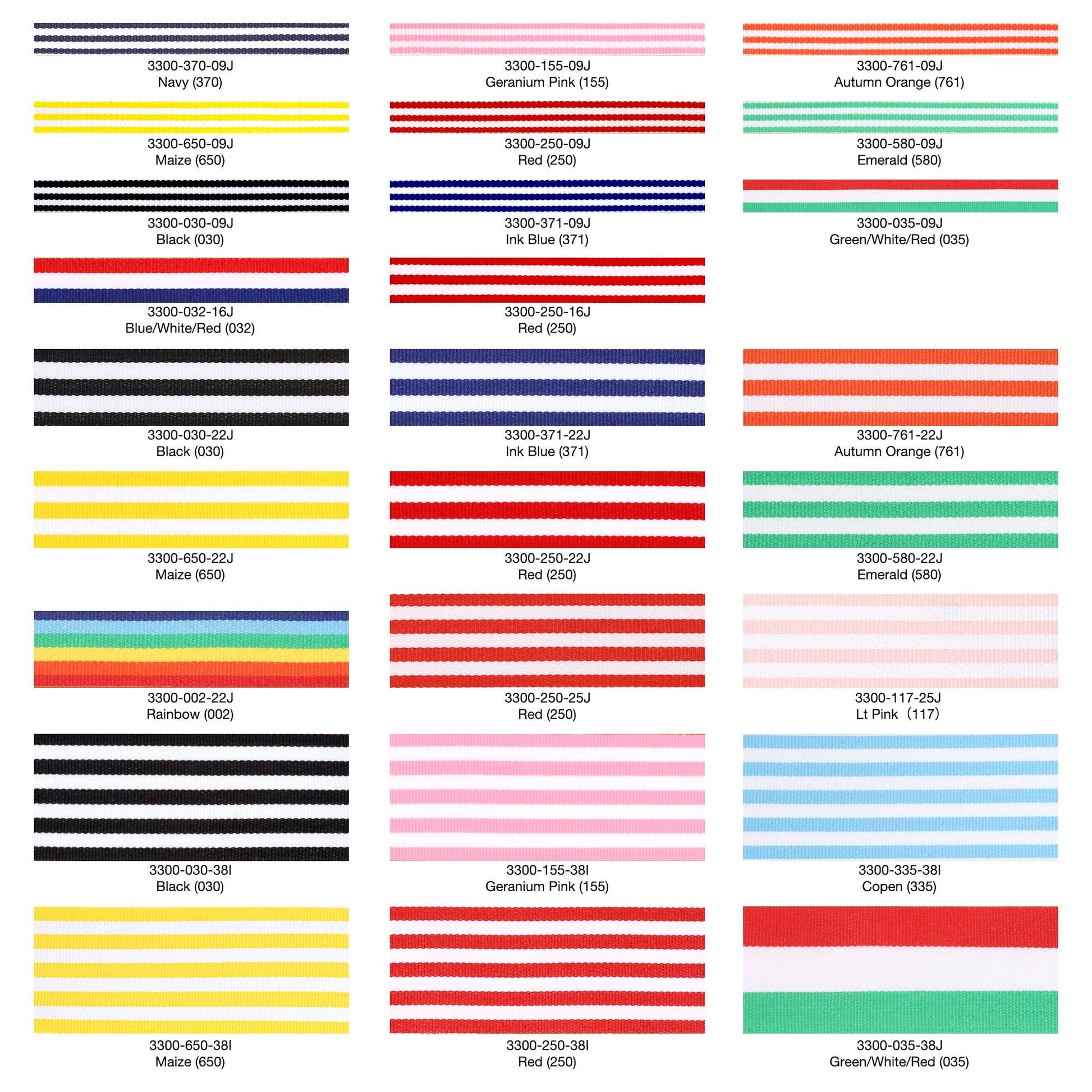 1" Striped Ribbon | 100 Yard Roll: Red