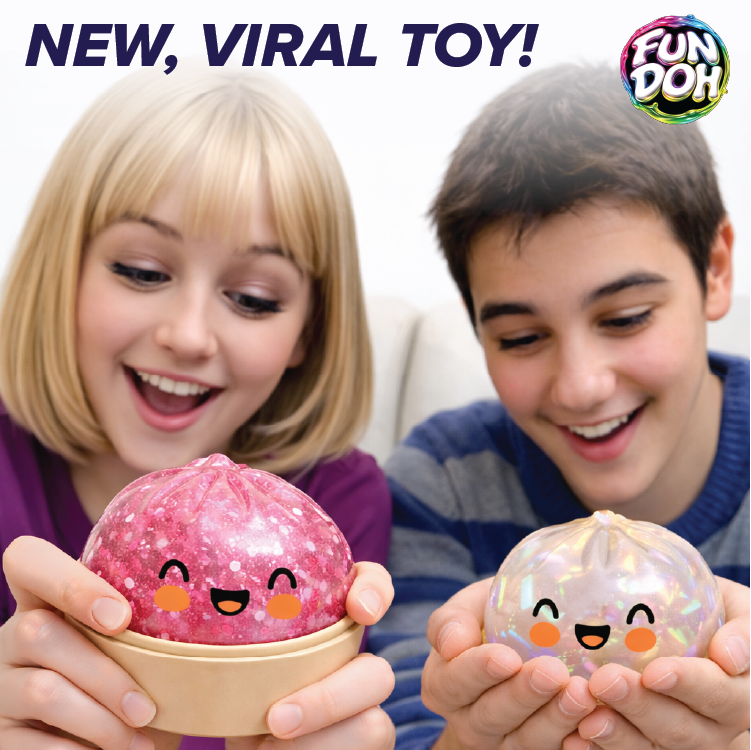Fun Doh Mystery Slow Rise Dumpling Squishy Toy – Mystery Steamer Bun Collectibles VIRAL