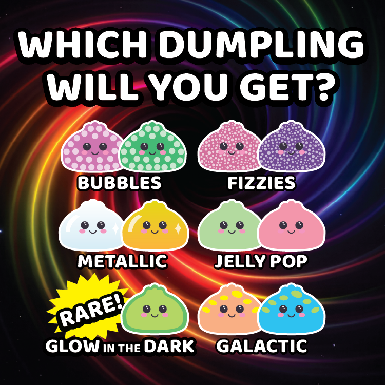 Fun Doh Mystery Slow Rise Dumpling Squishy Toy – Mystery Steamer Bun Collectibles VIRAL