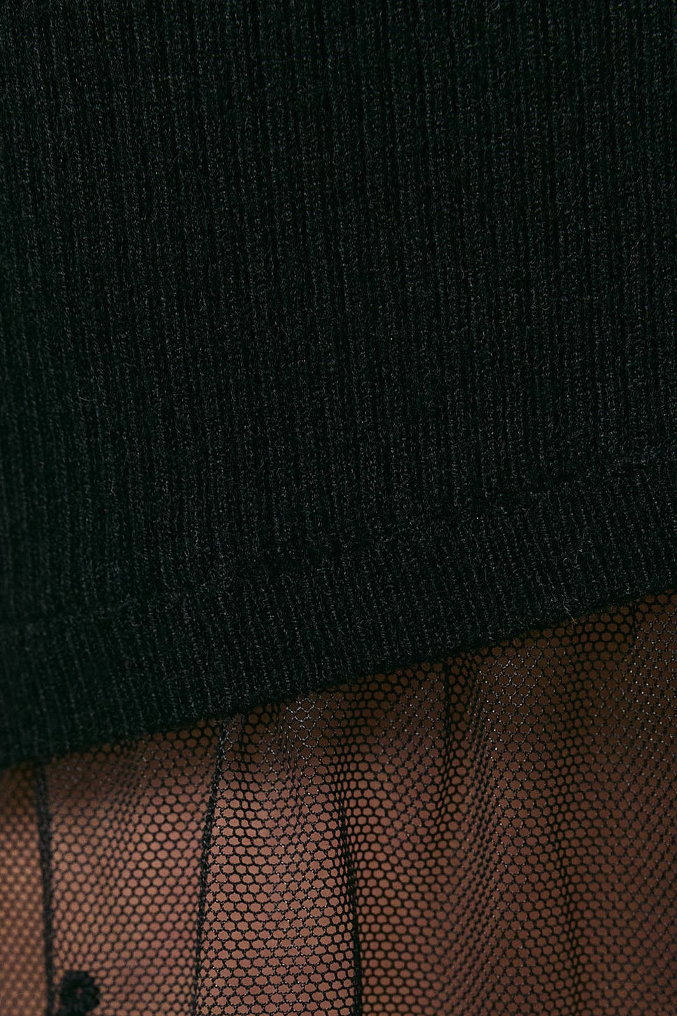 *Lace Skirt Sweater Tube Dress