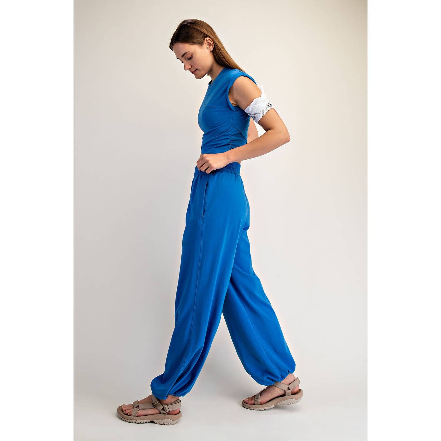 COTTON LYCRA CROSSOVER SET: Pink