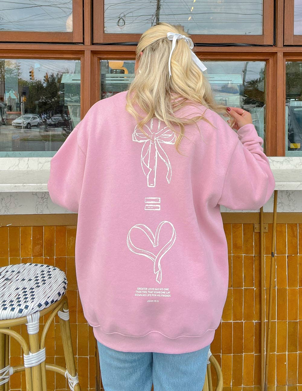 No Greater Love Unisex Crewneck: XL