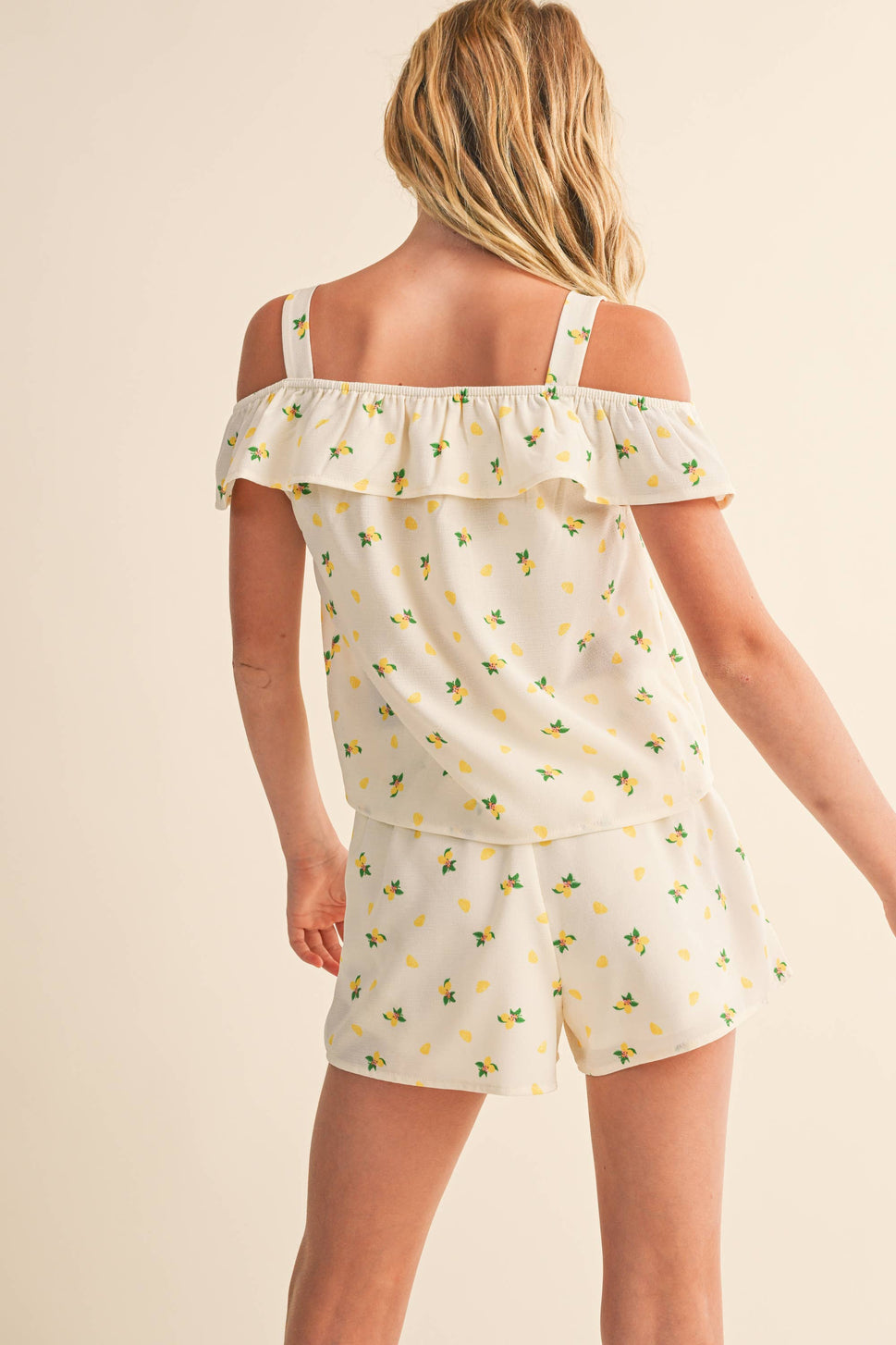 TWEEN KIDS GIRLS OFF SHOULDER SHORTS SET