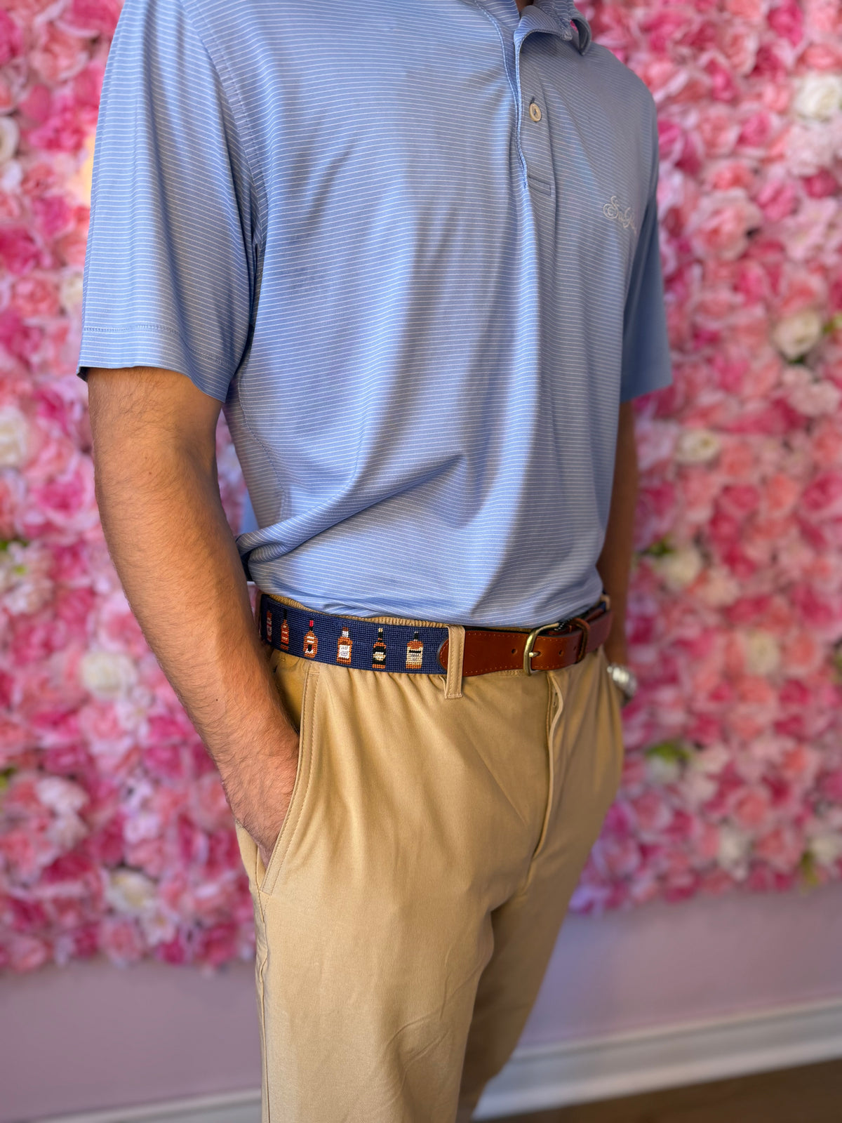 Bourbon Bottles (Classic Navy) Belt