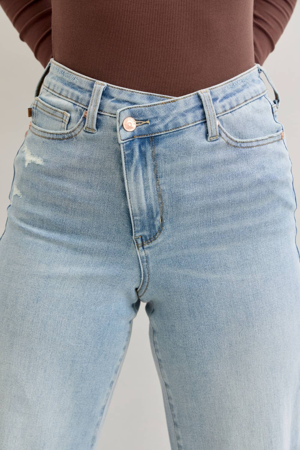 Wide Criss Cross Denim