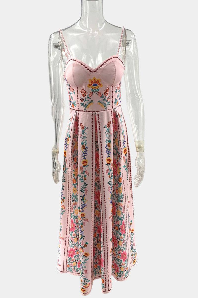 Floral Print Maxi Dress