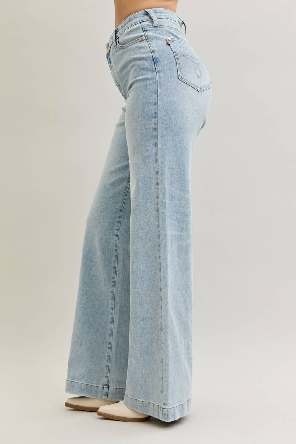 Wide Criss Cross Denim
