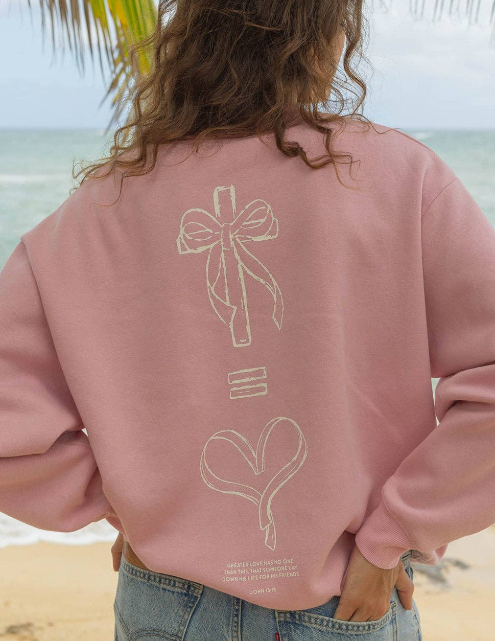 No Greater Love Unisex Crewneck: XL