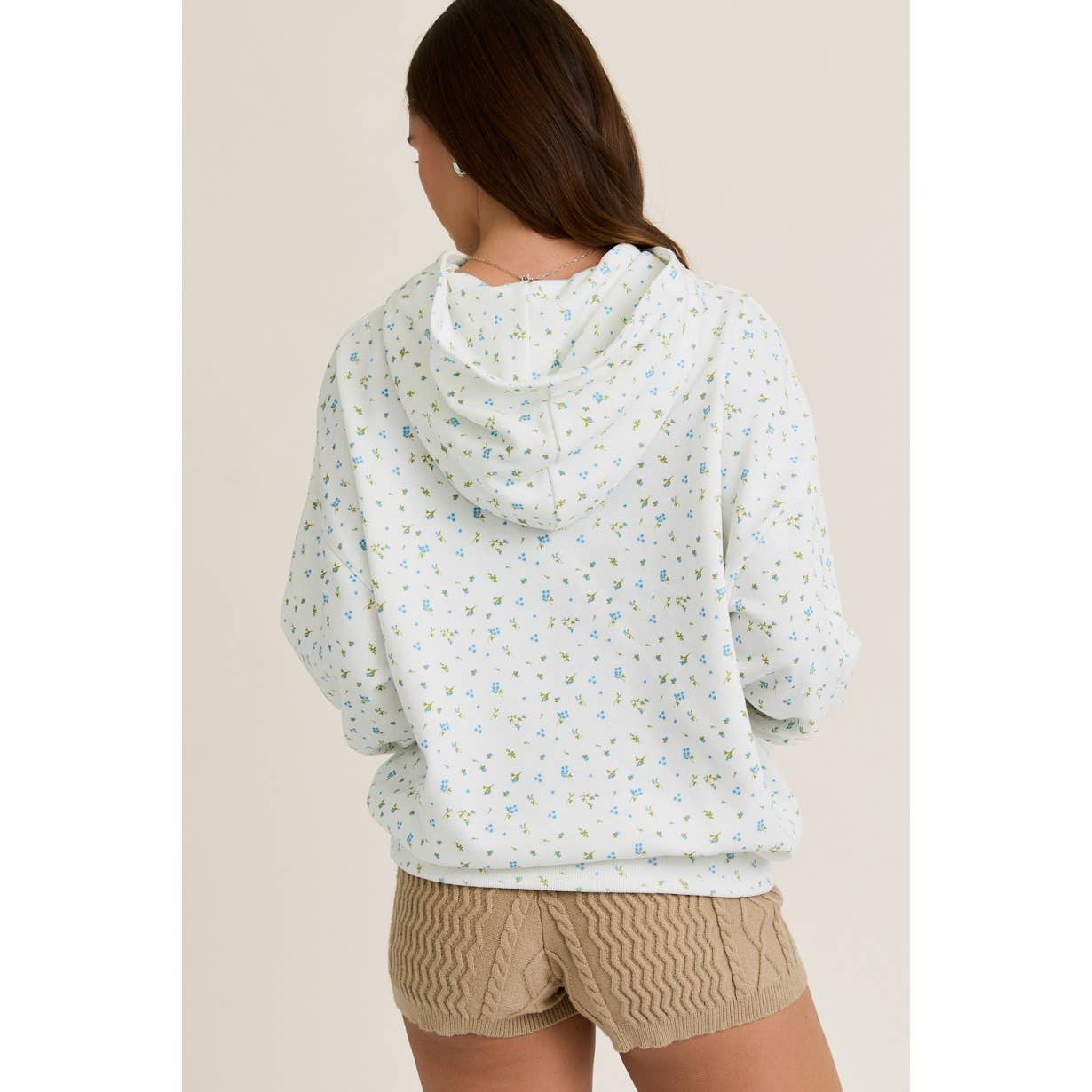 BOLD FLORAL OVERSIZED HOODIE COZY COMFY AND FULL OF PERSONAL