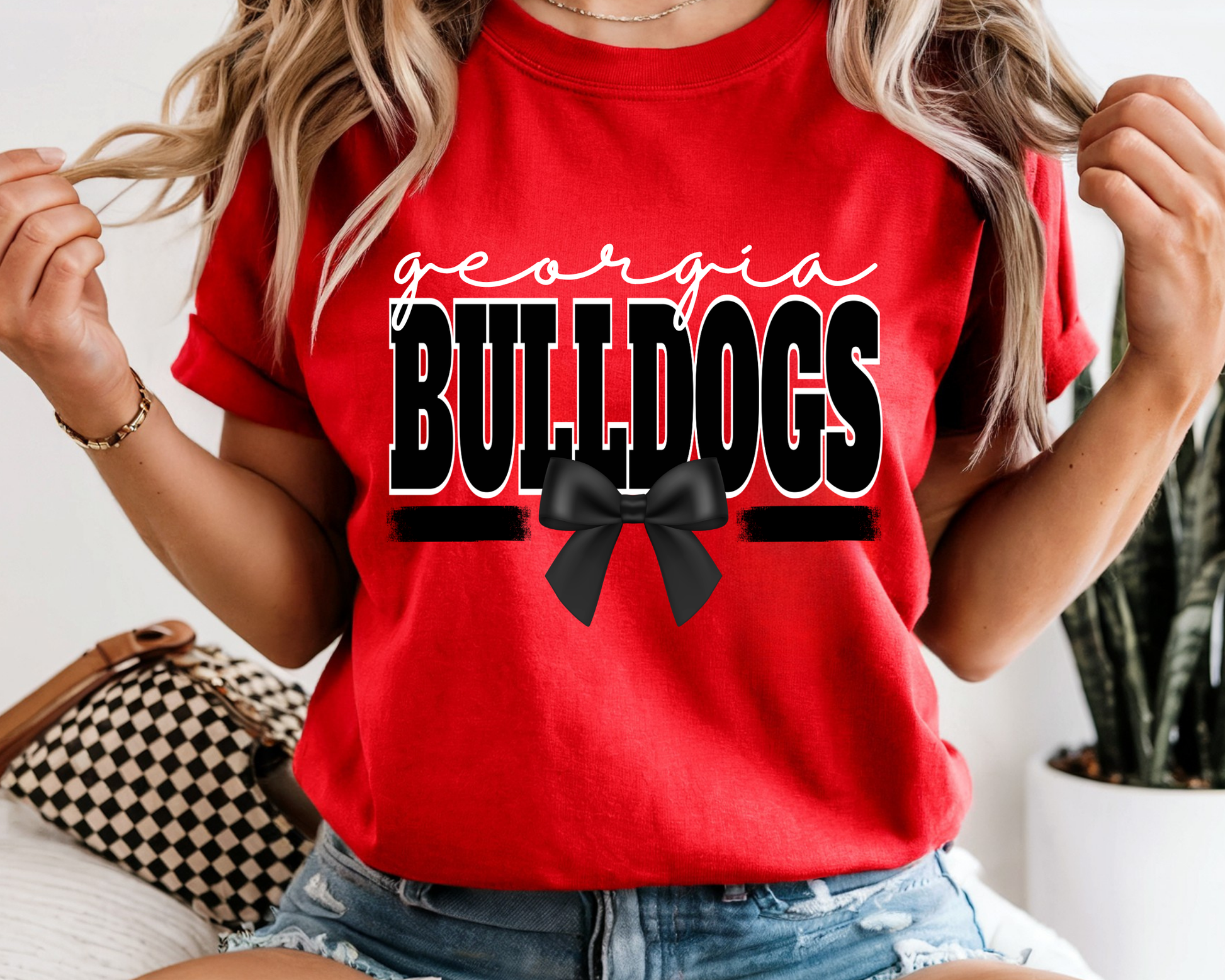 Bulldogs Coquette Shirt: Bella Canvas
