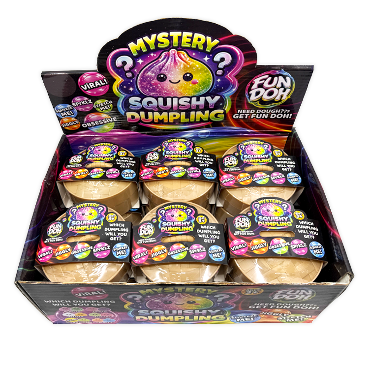 Fun Doh Mystery Slow Rise Dumpling Squishy Toy – Mystery Steamer Bun Collectibles VIRAL