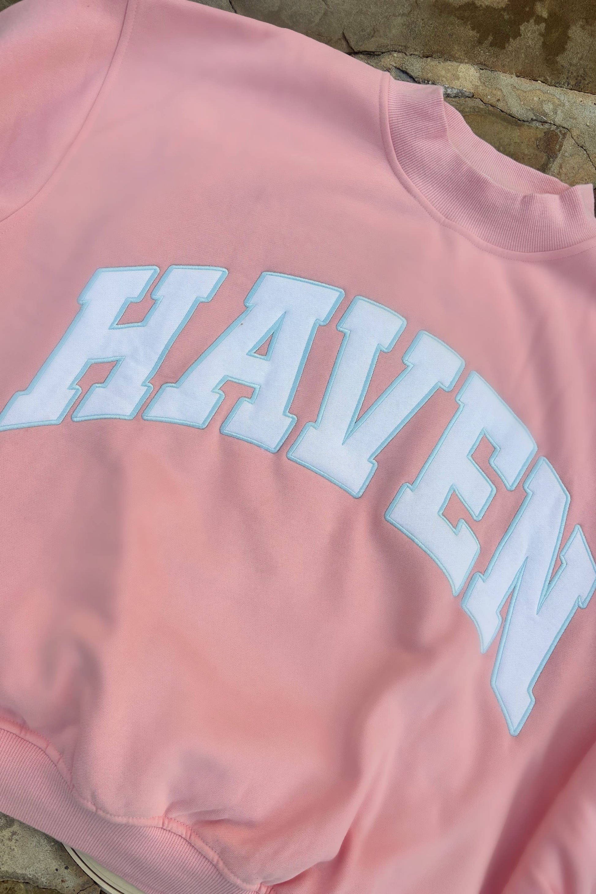 HAVEN Mockneck Pink: M
