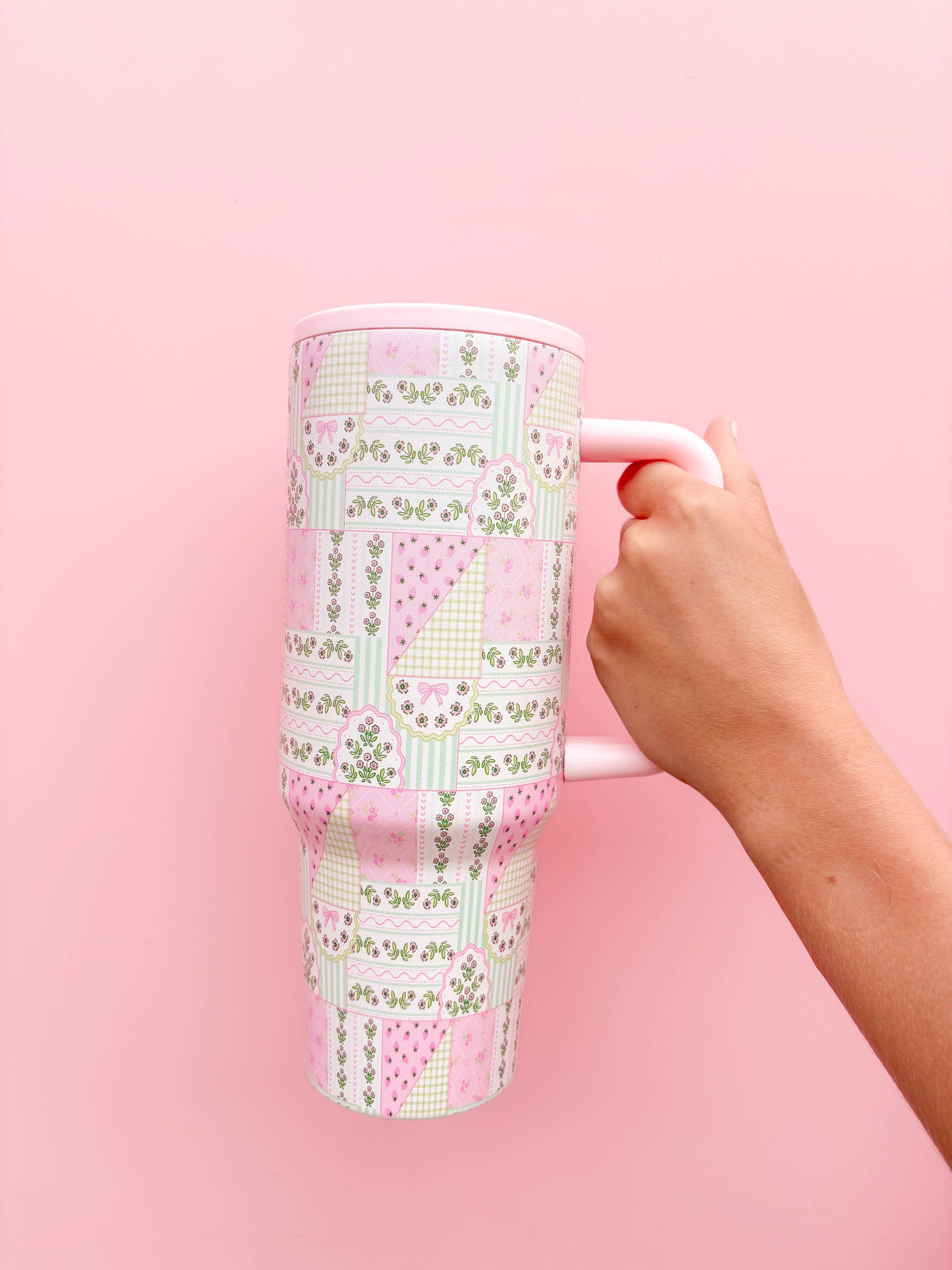 Floral Patchwork 40oz Tumbler