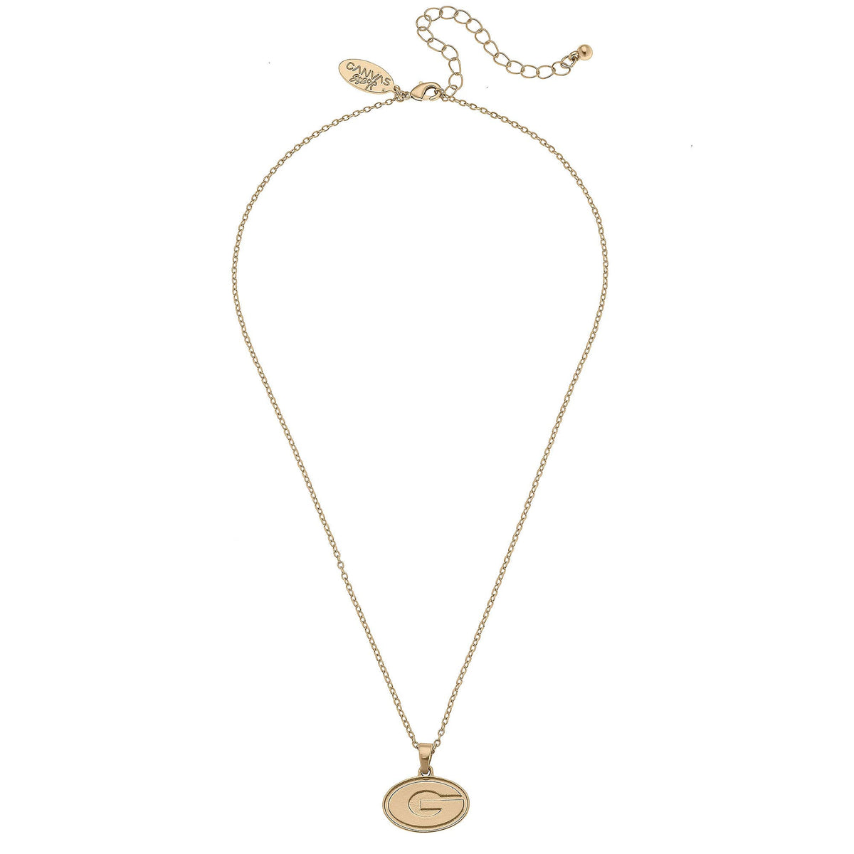 Georgia Bulldogs 24K Gold Plated Pendant Necklace