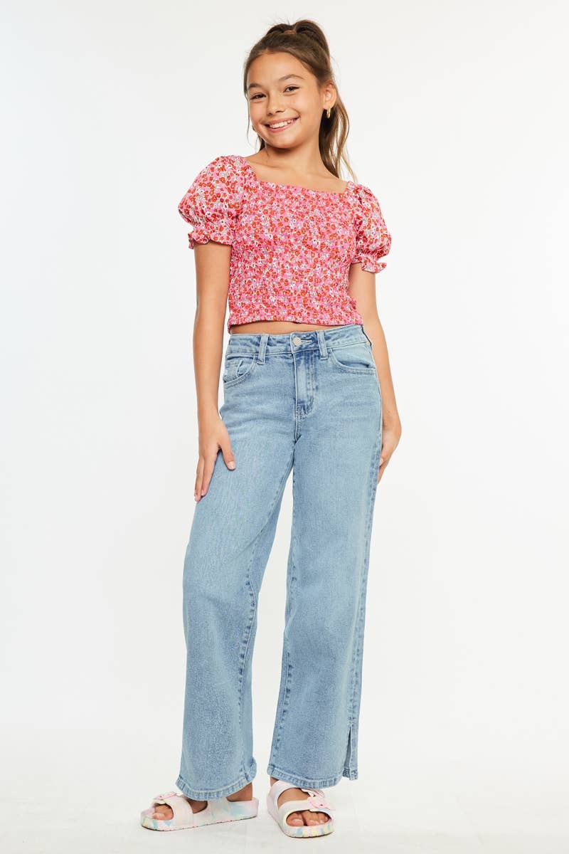 YOUTH HIGH RISE WIDE LEG-YC70069L