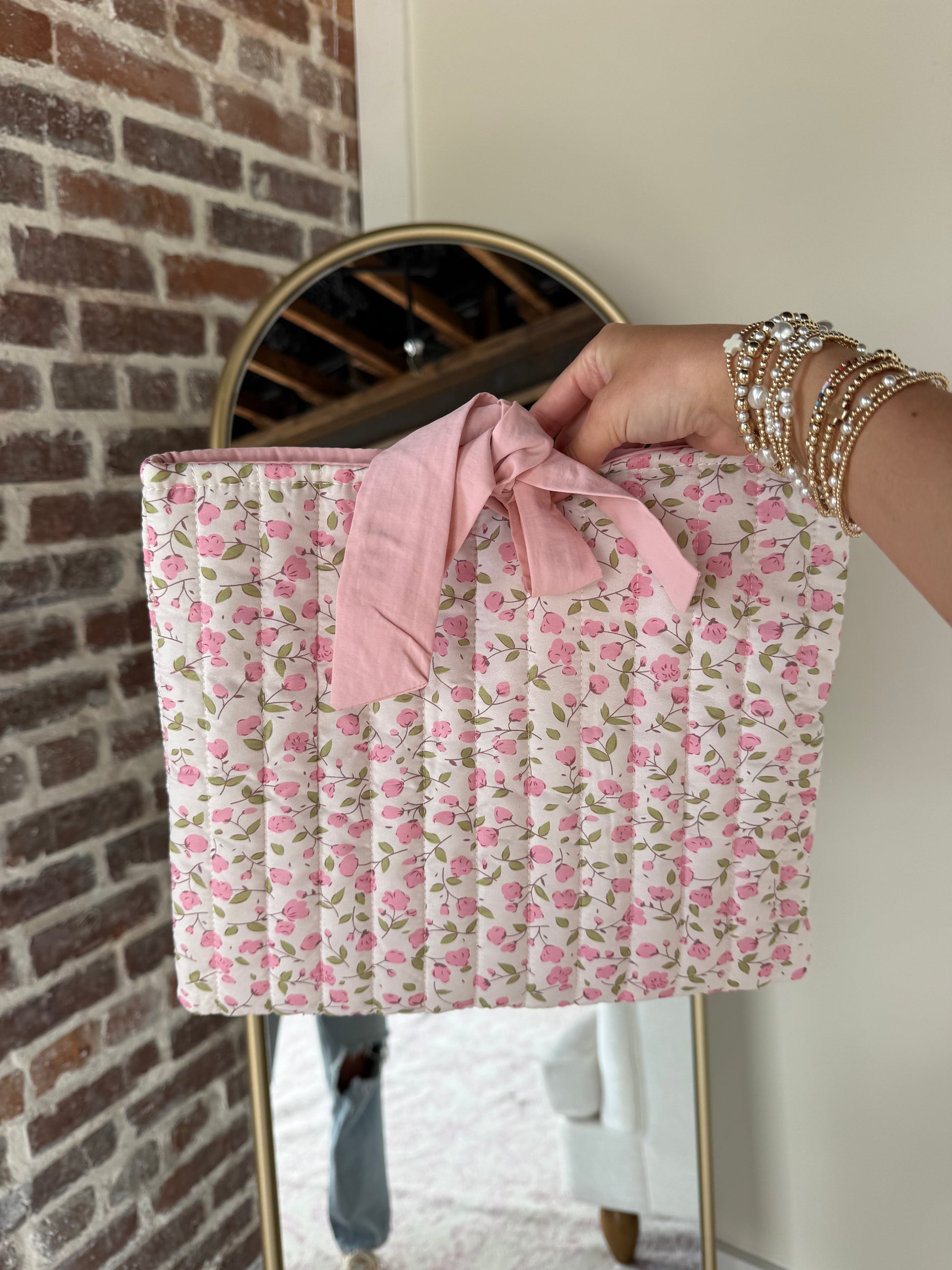 Rachel Pink Floral Bible Cover