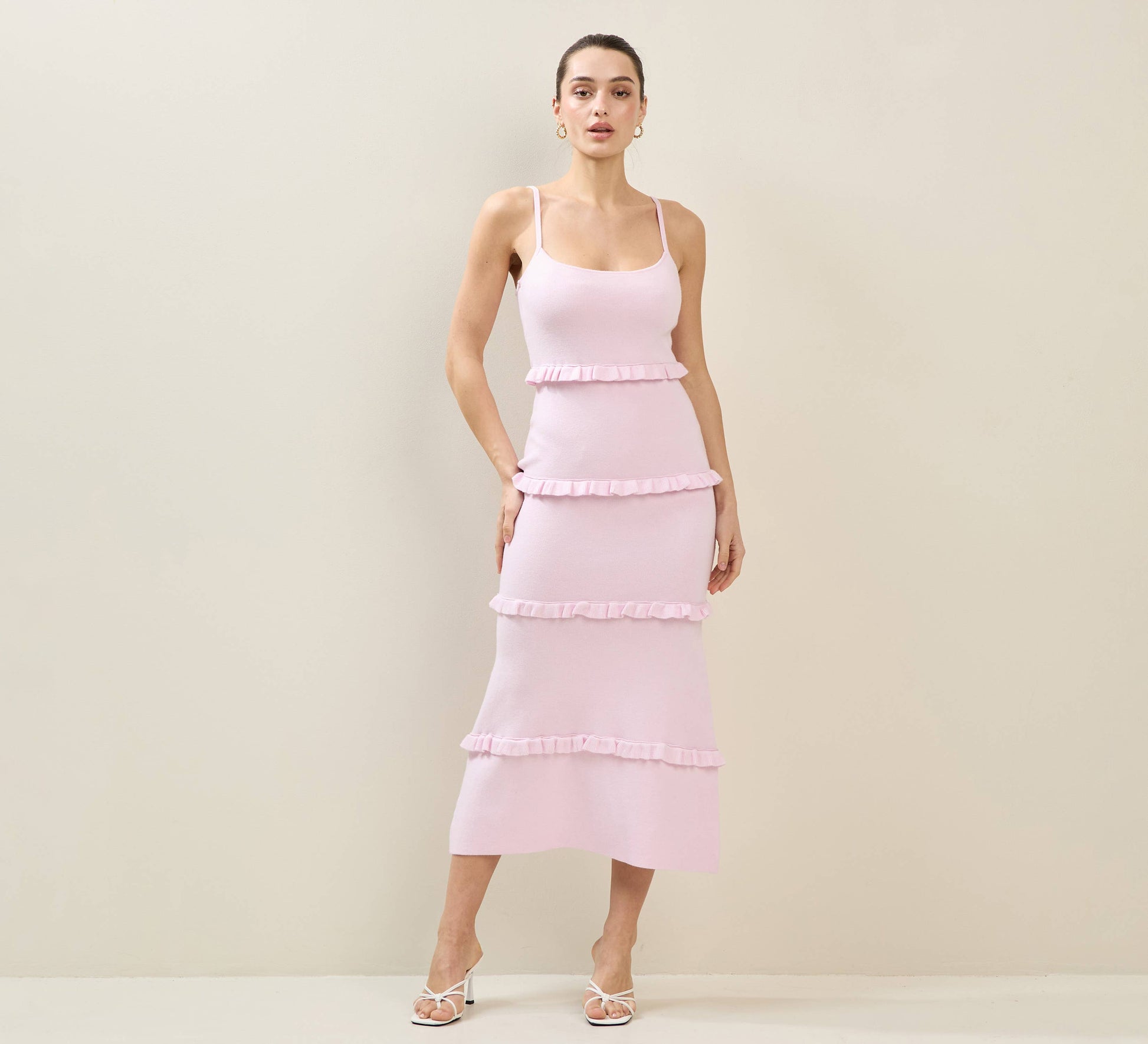 Knit Tiered Maxi Dress