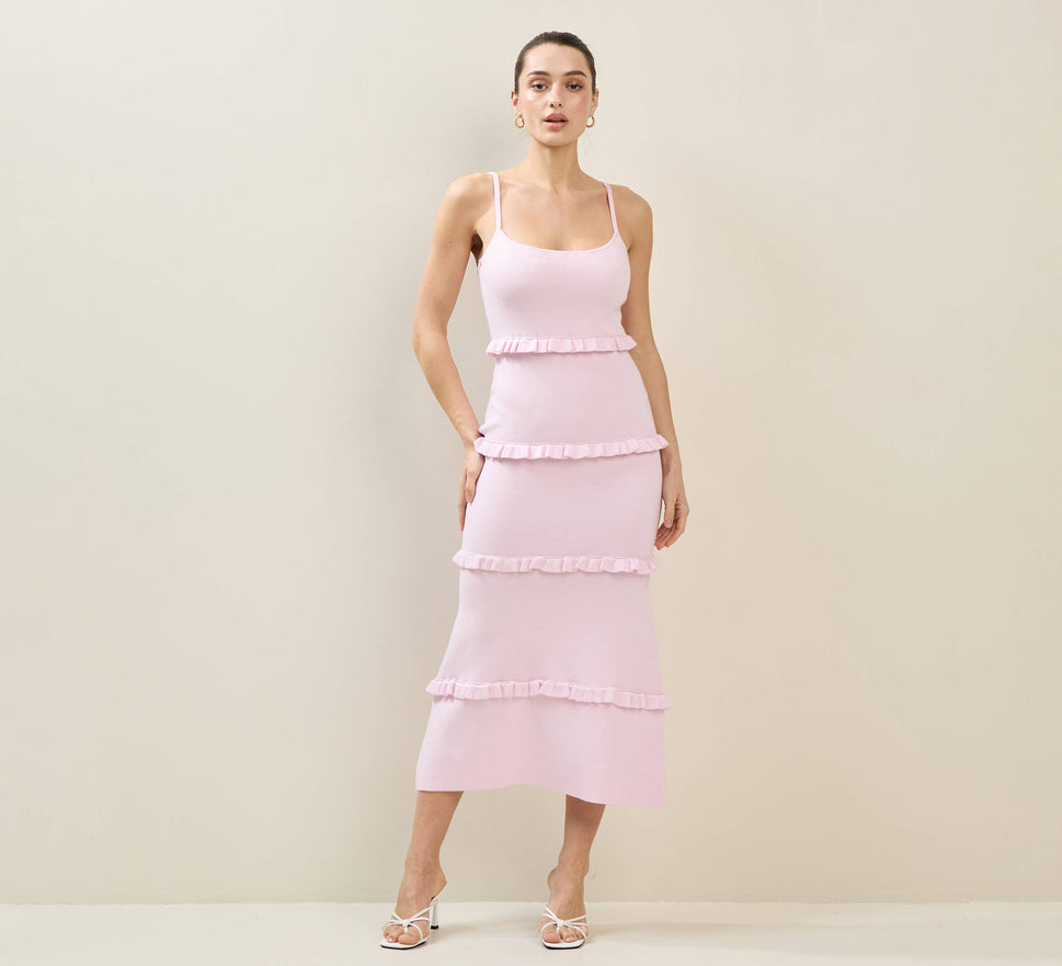 Knit Tiered Maxi Dress