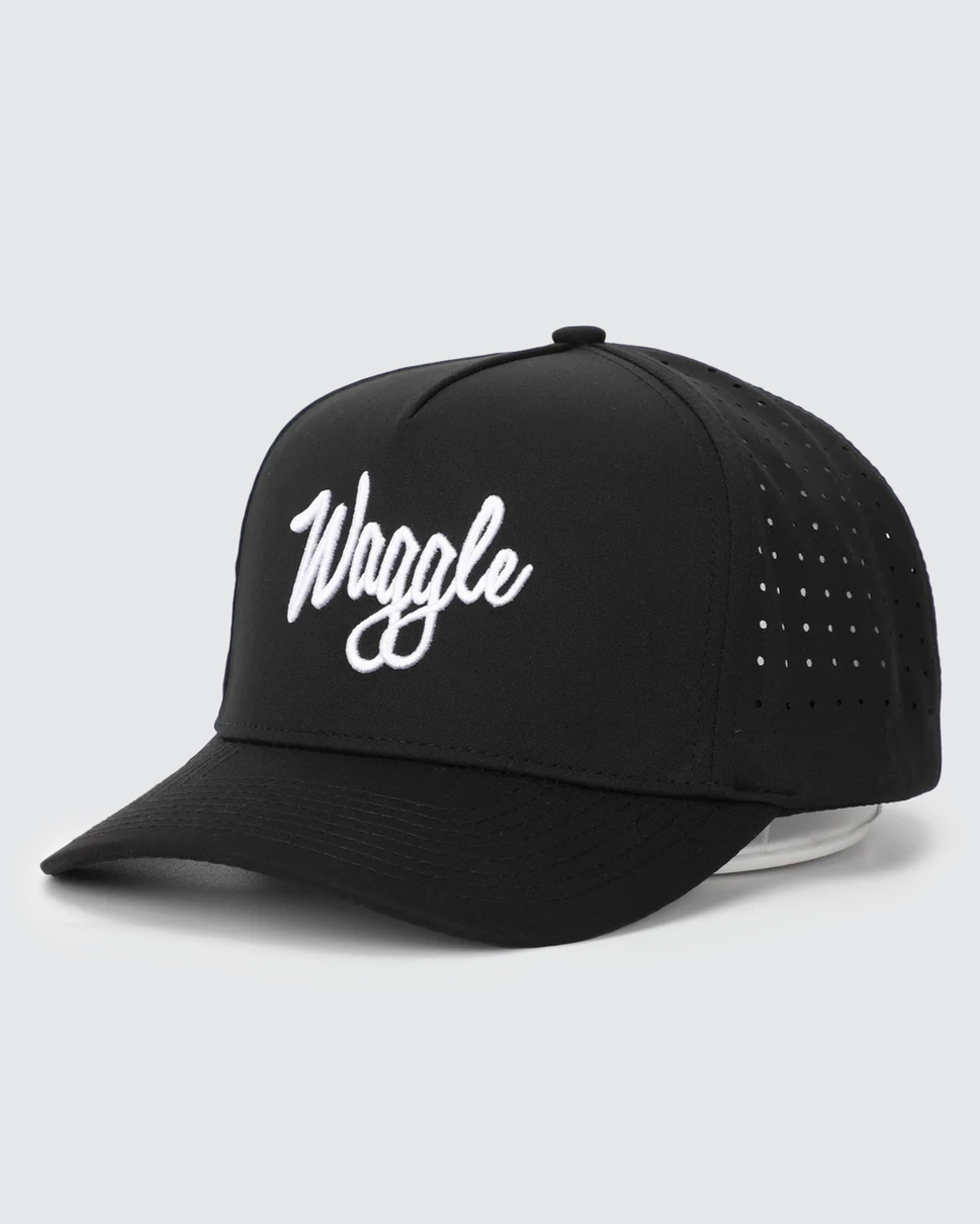 Waggle Brand Hat - Black: Black