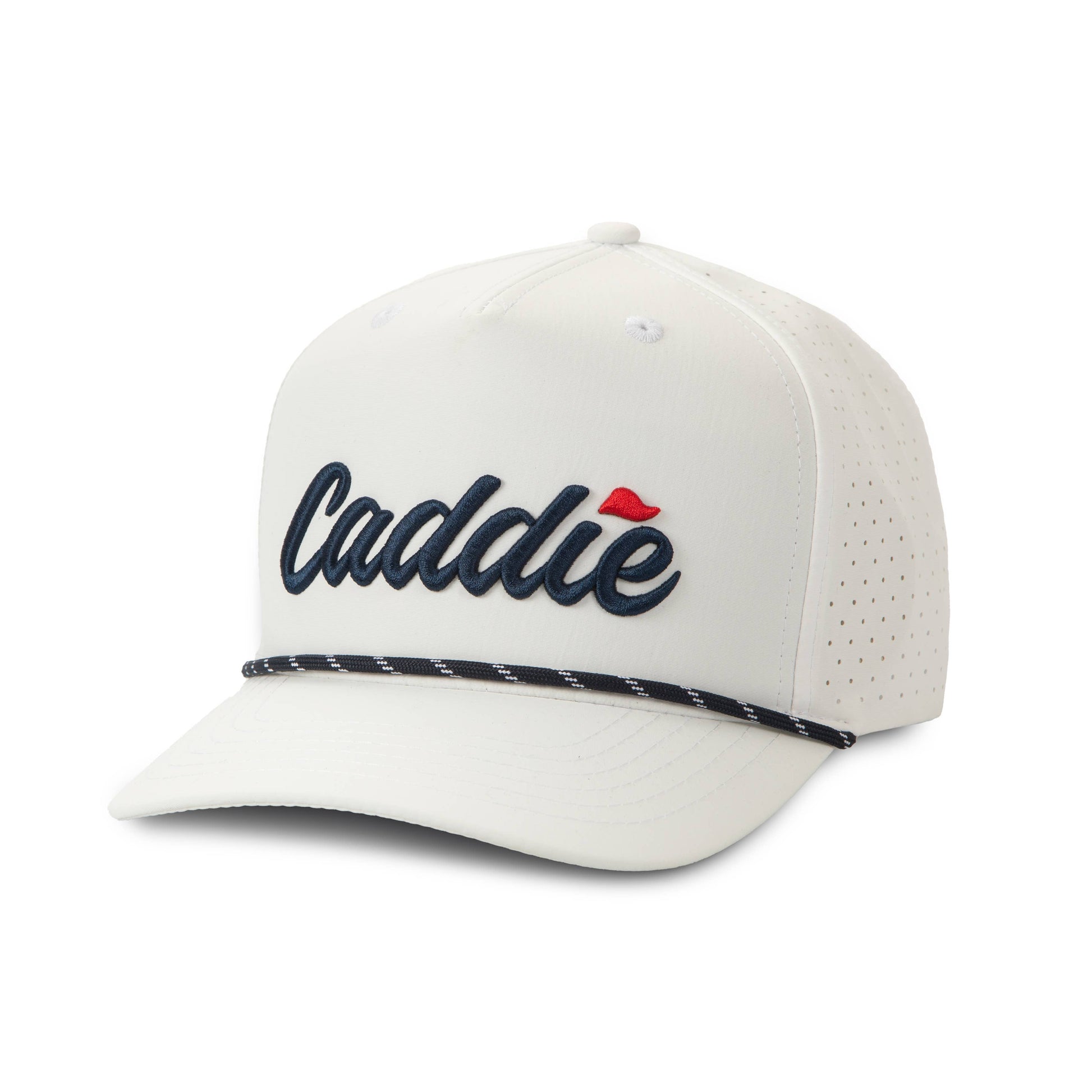Caddie Rope Hat (HC-1): Red/White