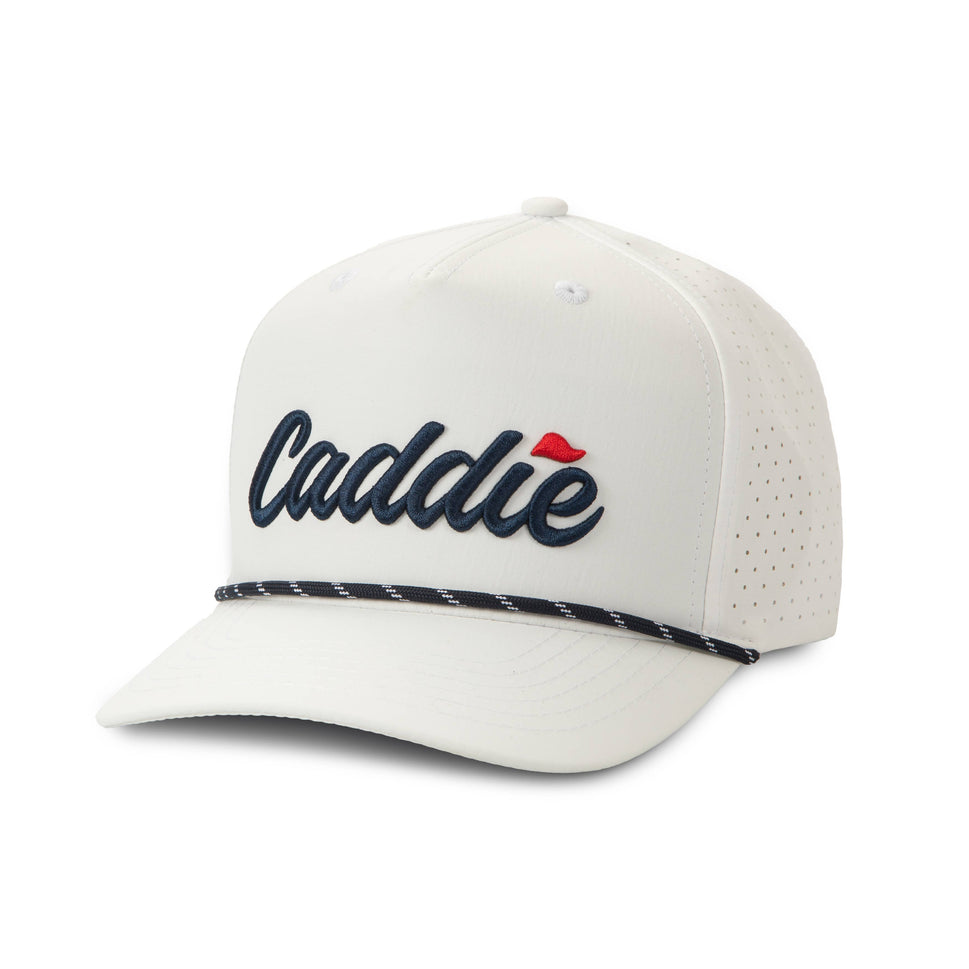 Caddie Rope Hat (HC-1): Red/White