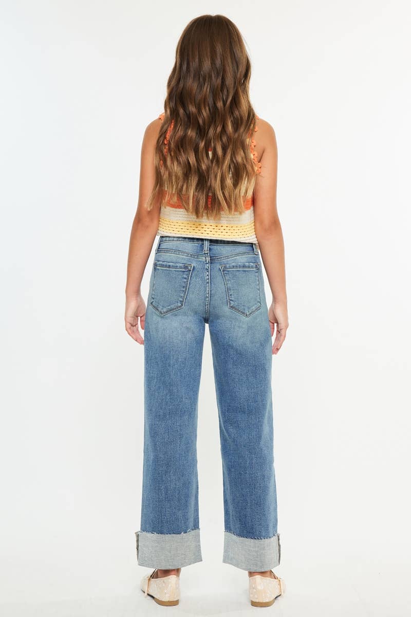 :, /)
* Retain: "YOUTH HIGH RISE CROP WIDE-