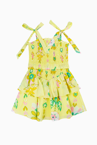 The Rainey Tie Strap Tween Dress Ruched