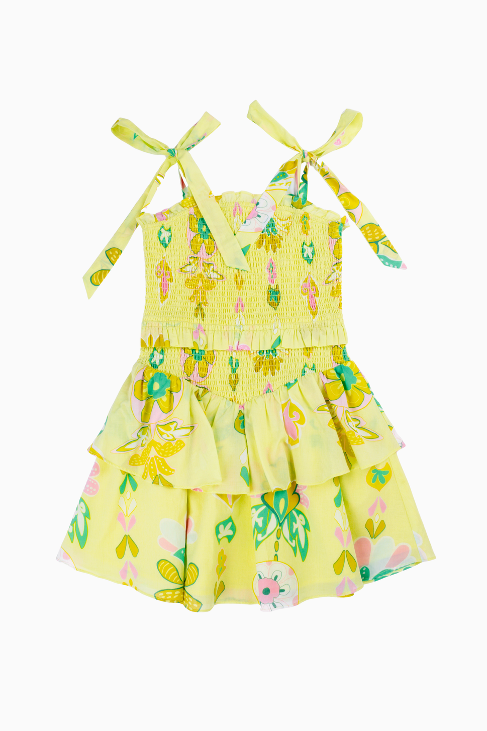 The Rainey Tie Strap Tween Dress Ruched