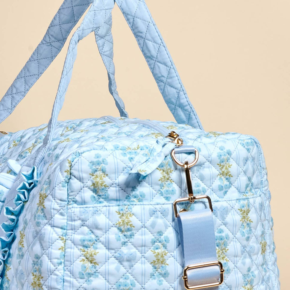 On-the-Go Quilted Weekender BagโOh So Fancy Blue