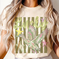 Lucky Duck Preppy Camo Sarcastic Retro Graphic Tee