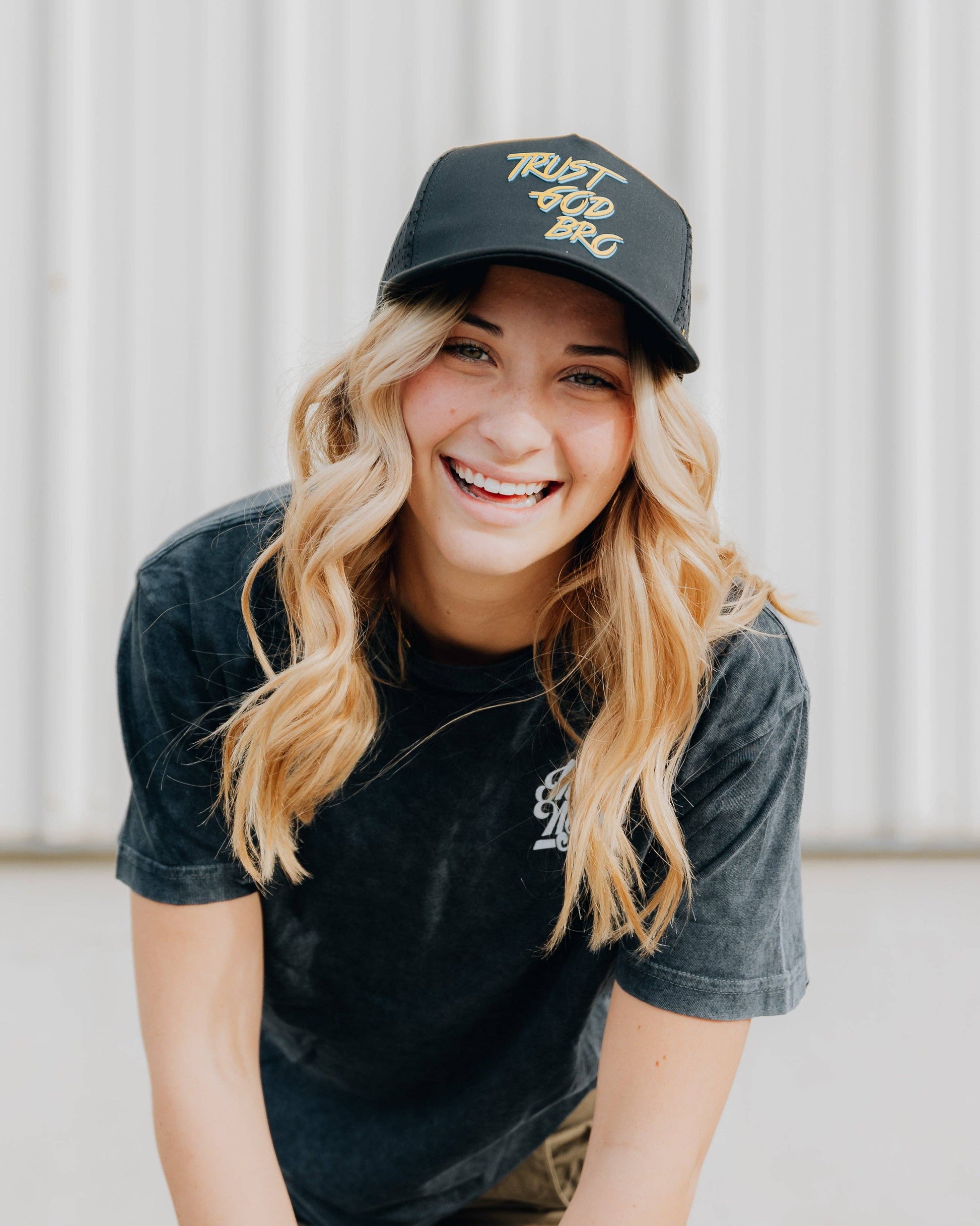 'Trust God Bro' Hat: Flat Brim
