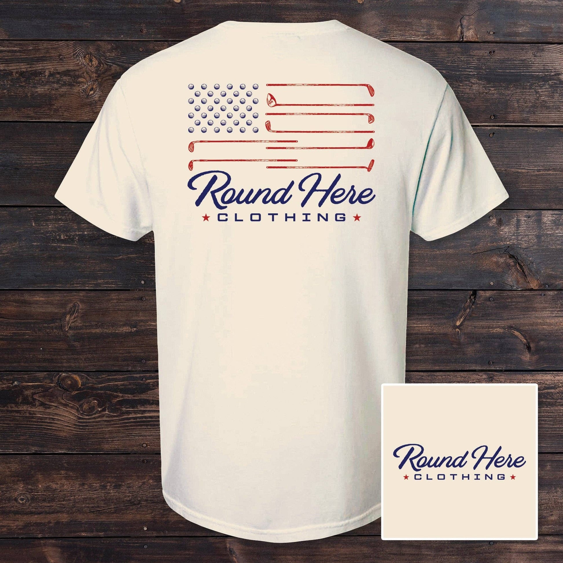 Round Here Clothing Golf Flag