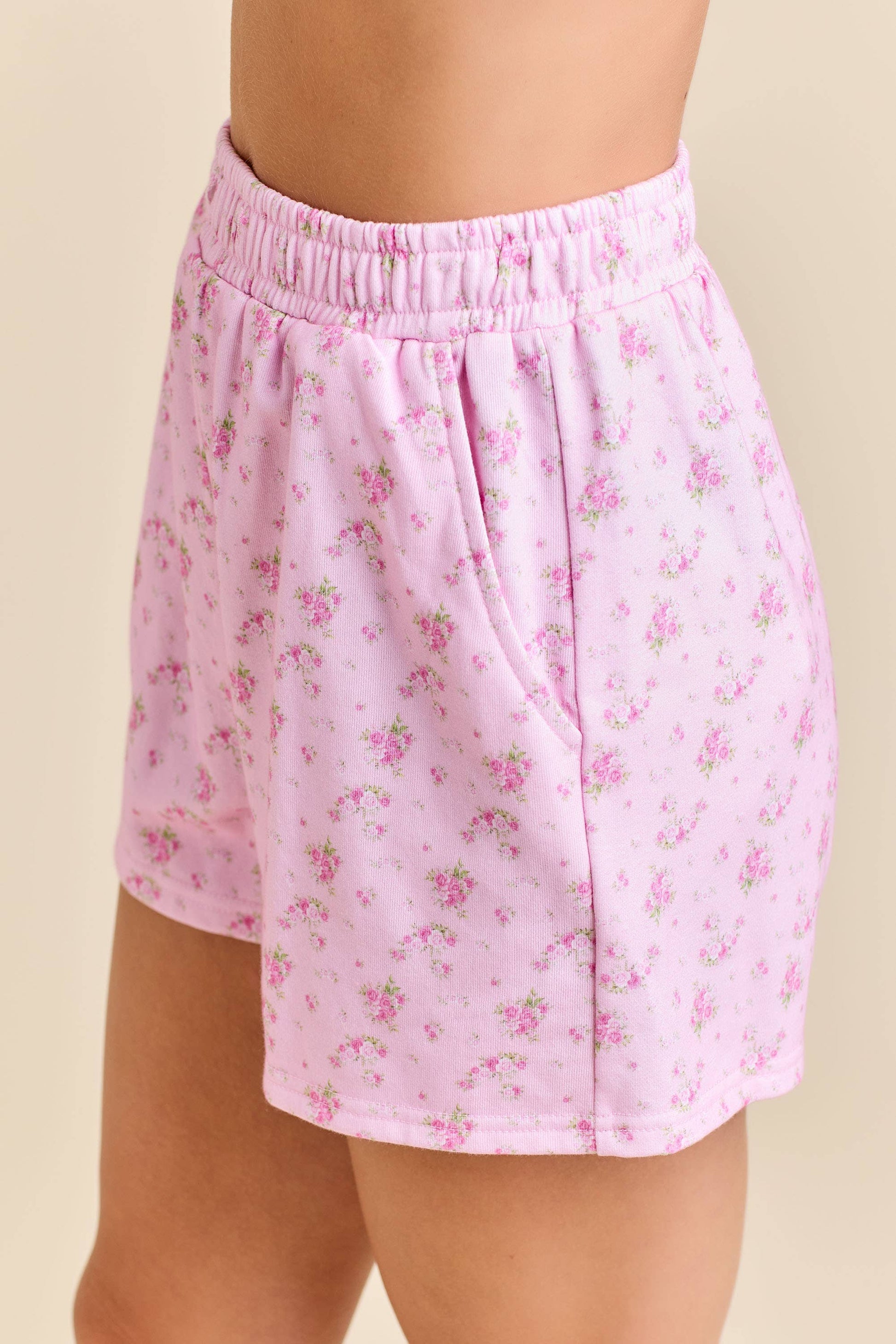 FLORAL PRINT HOODIE SET β PASTEL COZY LOUNGEWEAR