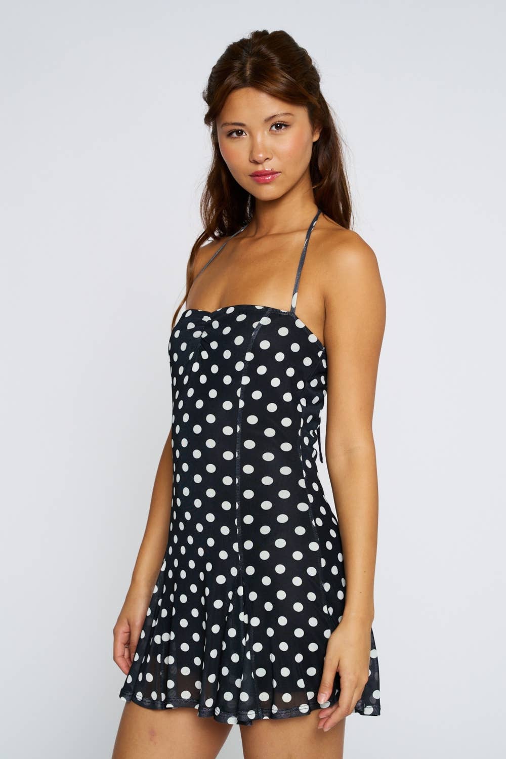 Polka Dot Halter Dress
