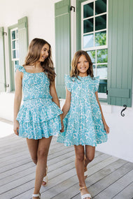The Nina Flutter Sleeve Tween Dress - A-line