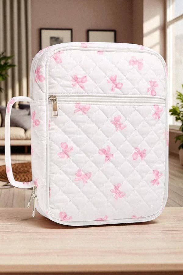 Elise Pink Bow Bible Cover