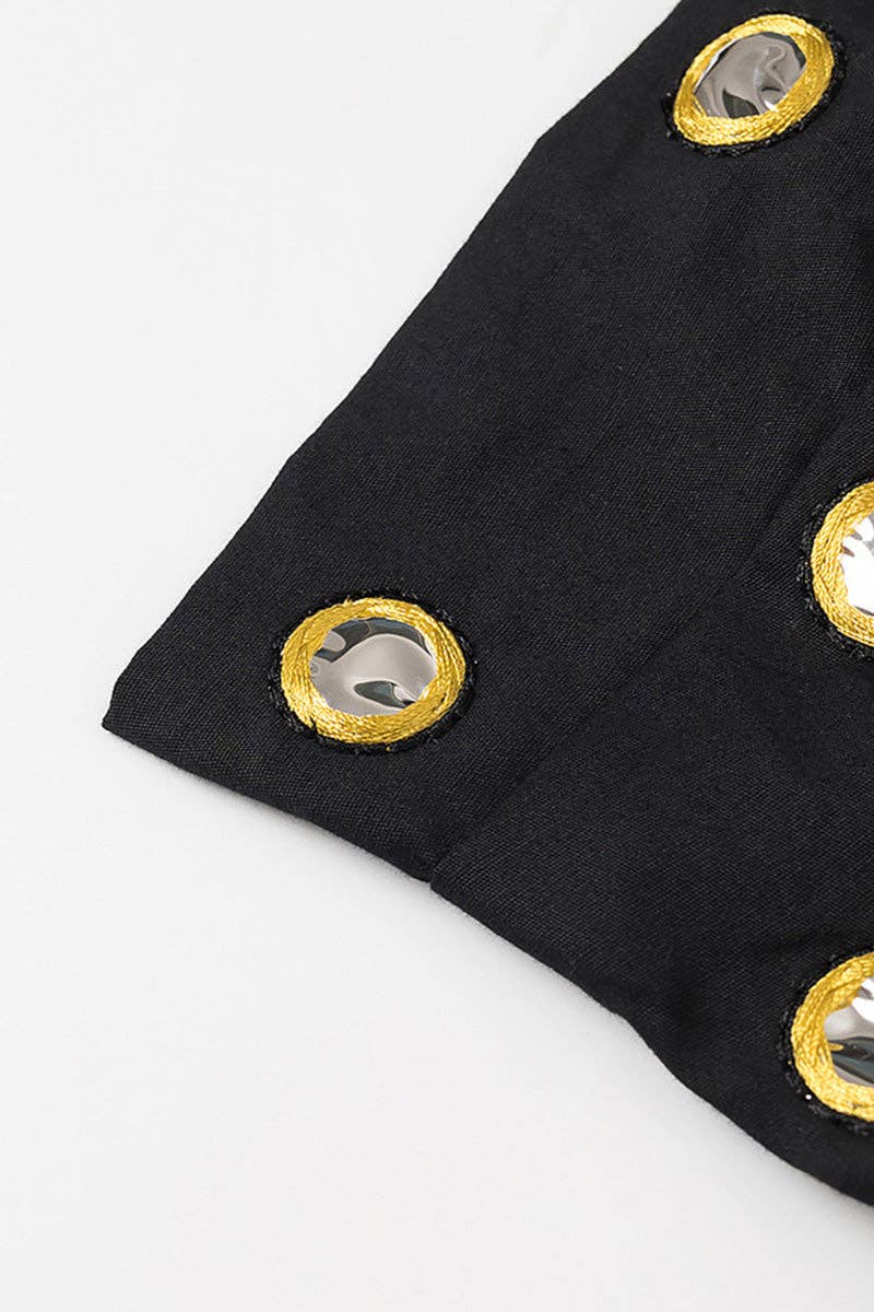 Polka Dot Spaghetti Strap Set Yellow